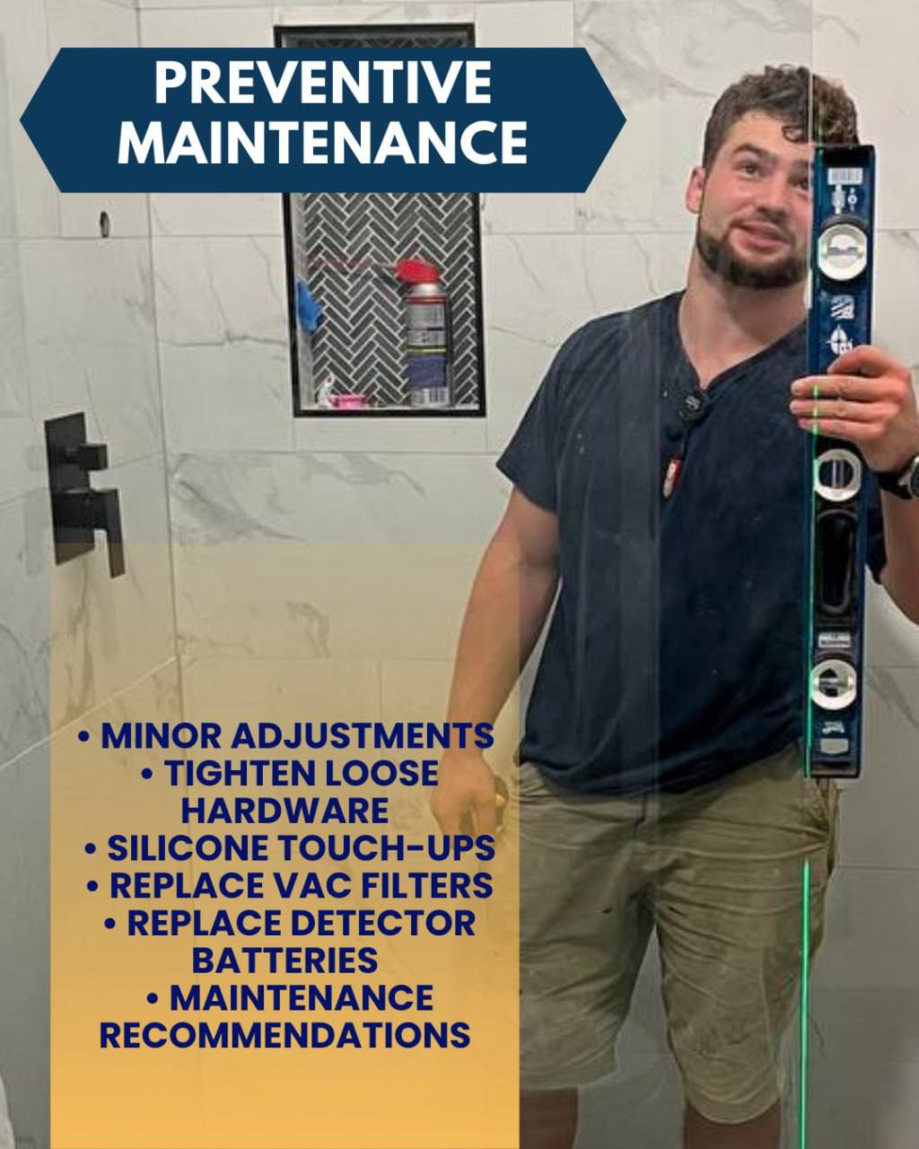 HandyGoose technician performing preventive maintenance